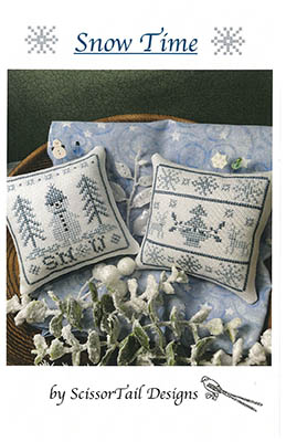 Snow Time Themed Stitched Pillows