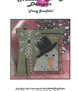 Frosty Snowflake by Needle bling on a Pillow
