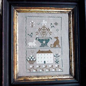 Old White Farmhouse Sampler