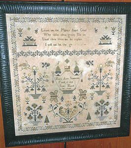 Mary Ann Simmons 1848 Sampler